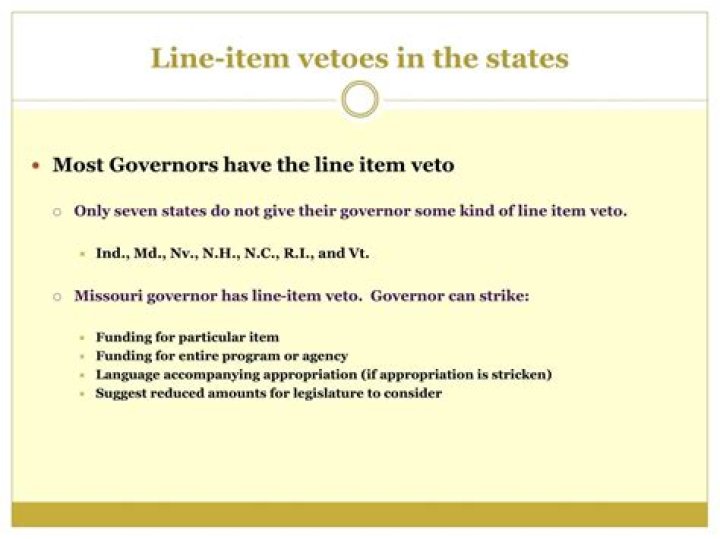 Line-___ veto (option for most governors)