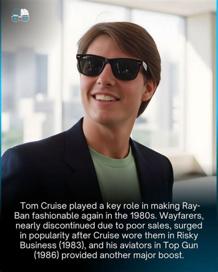 Sunglasses brand Tom Cruise wore in Risky Business: Hyph.